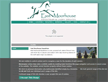 Tablet Screenshot of east-moorhouse-equestrian.co.uk